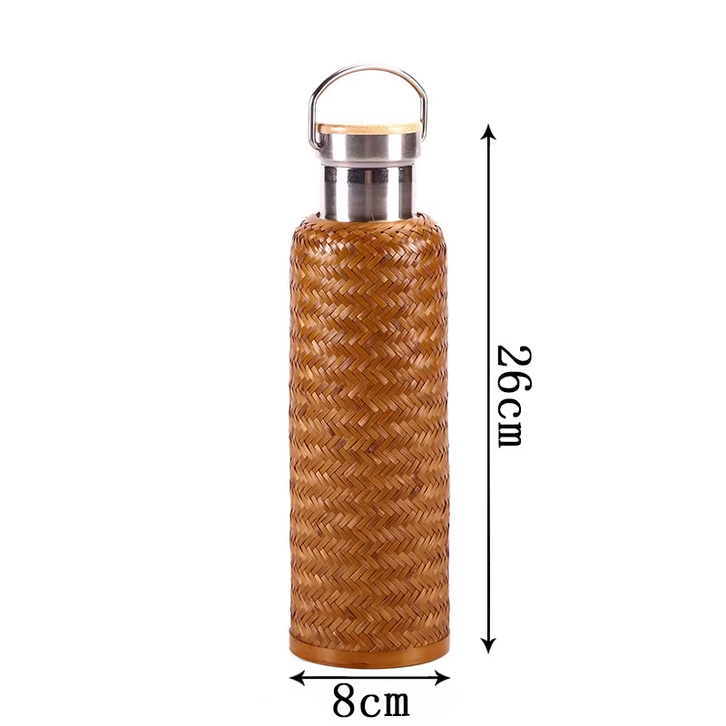 Bamboo Woven Thermos Cup